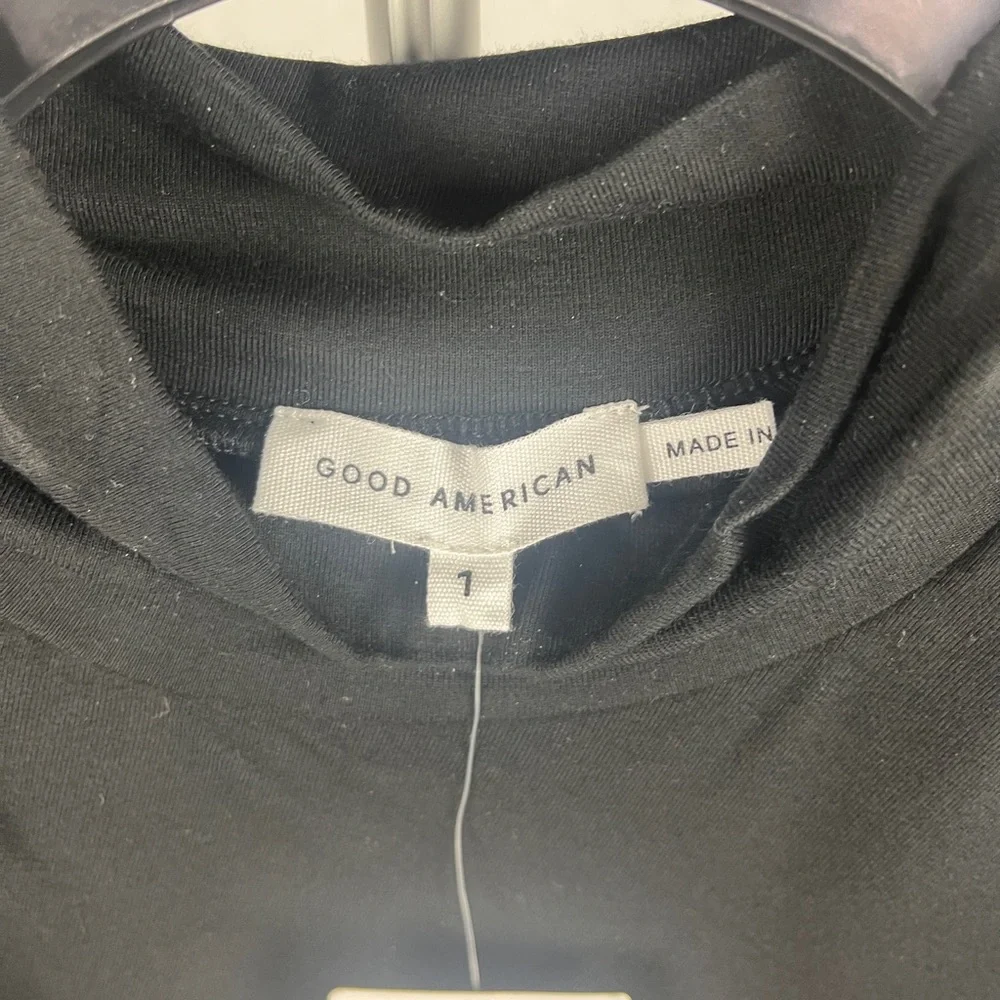GOOD AMERICAN Good Touch Sleeveless Turtleneck Body-Con Midi Dress size … - Picture 4 of 5